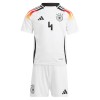 Maglia ufficiale Germania Tah 4 Casa Euro 2024 per Bambino